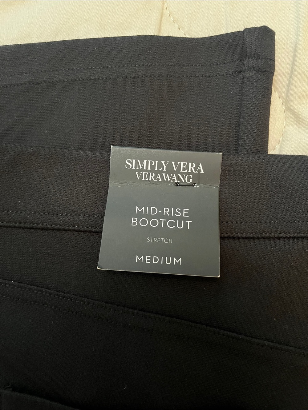 Vera Wang Black Bootcut Cloth Pants - Picture 4 of 7
